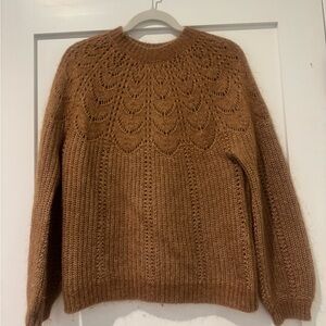 Sézane Paulin camel sweater - size small